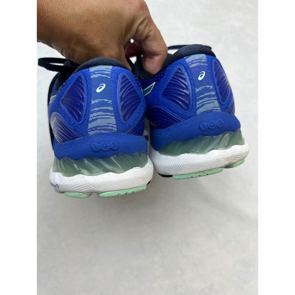 Asics Gel Nimbus 23 Running Shoes Cushioning Athletic Blue Women's - Picture 4 of 7